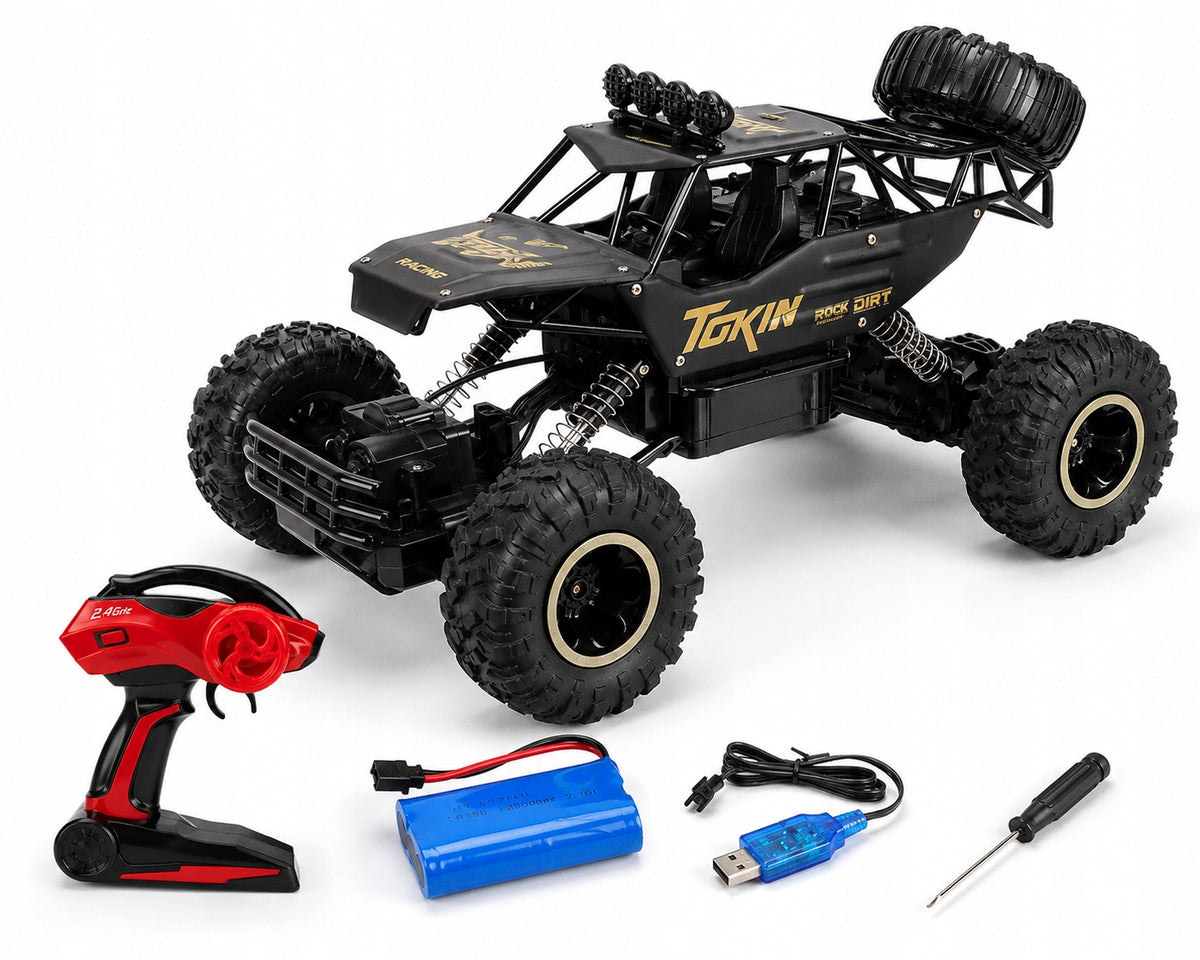 Didelis Nuotolinio Valdymo Automobilis RC – Metalinis Visureigis su Pavara 4x4, Mastelis 1:12