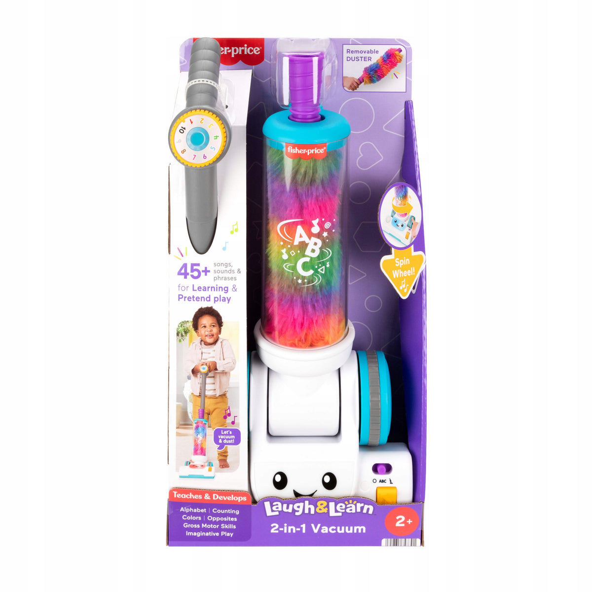 Fisher-Price Interaktyvus Edukacinis Dulkių Siurblys „Mokausi ir Juokiuosi“ + Šluotelė