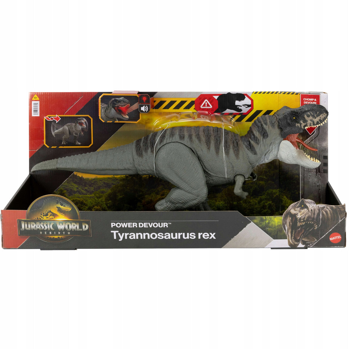 Jurassic World Atgimimas – Didelė Tiranozauro Rex Dinozauro Figūrėlė Su Garsu
