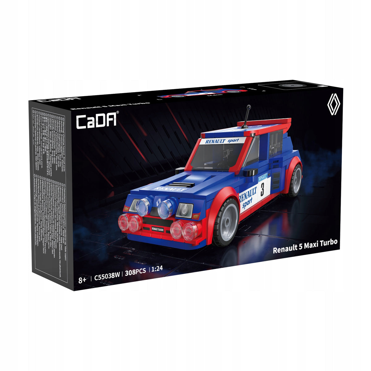 CaDA Konstruktorius Renault 5 Maxi Turbo WRC 1:24 – Rali Automobilis, 308 Detalės