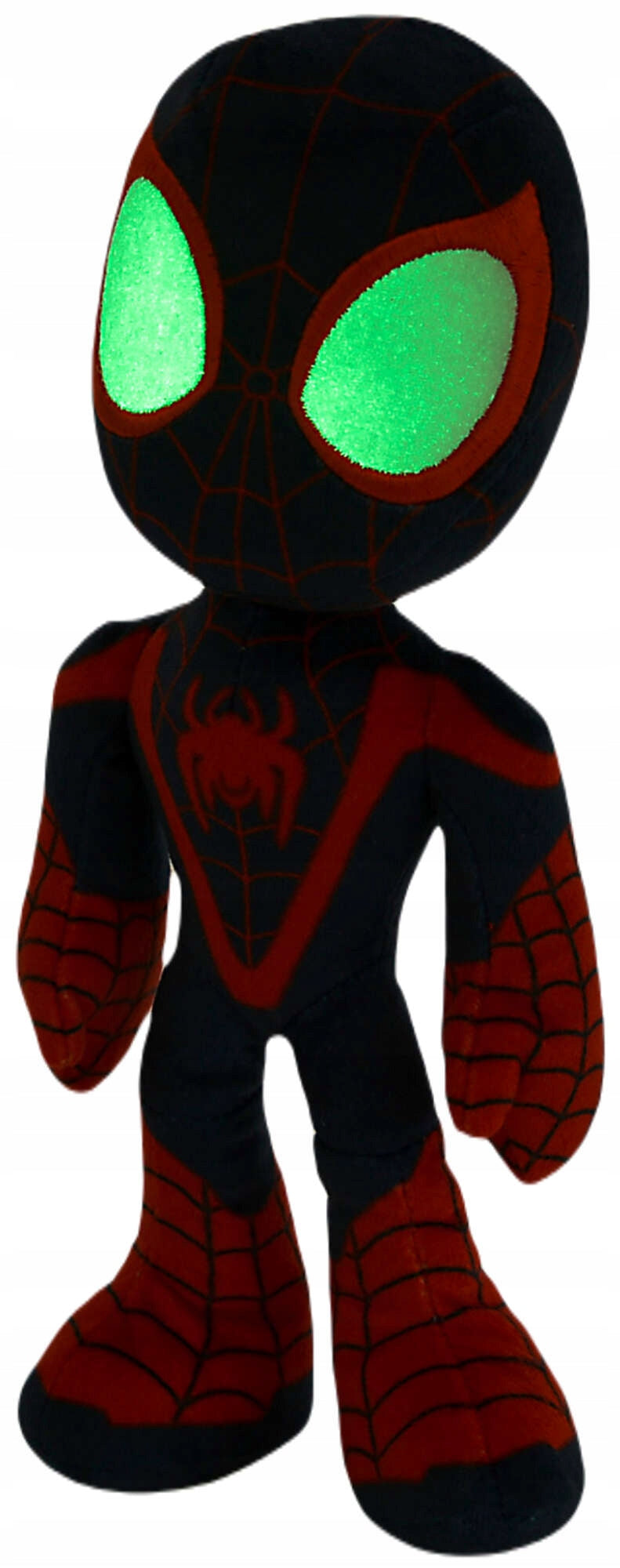 Spidermeno Miles Morales Pliušinis Žaislas 25 cm – Šviečiantis Tamsoje (Marvel)