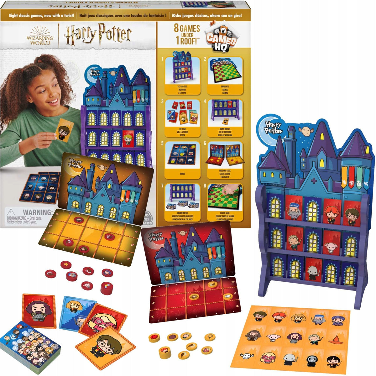 3D Dėlionė „Hogvartso Pilis“ – Harry Potter 4D Build, 48 cm + Dovana