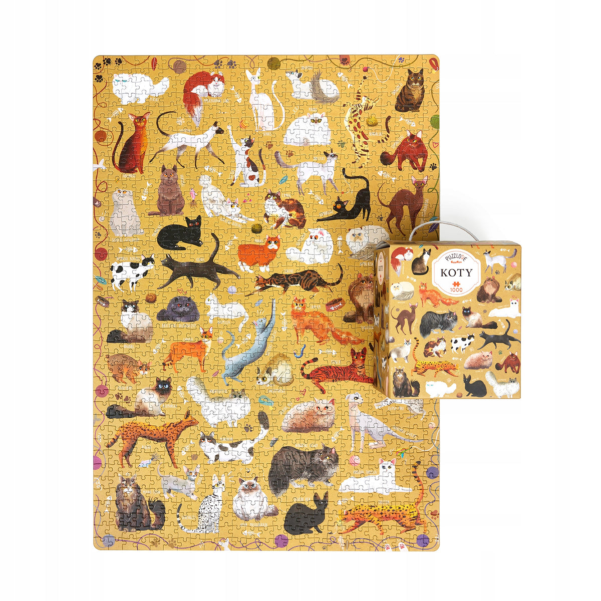 Puzzlove CzuCzu Katės – 1000 Elementų Dėlionė