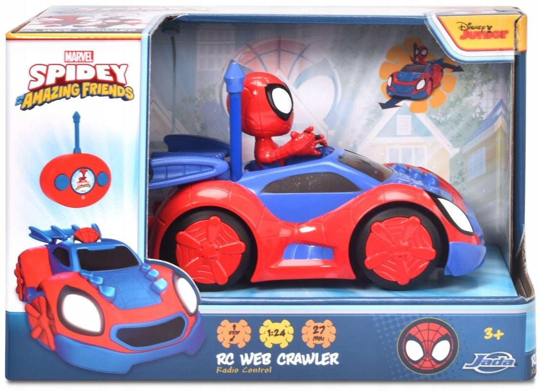 Spidey Ir Draugai Nuotoliniu Būdu Valdomas Visureigis – Disney Spiderman RC Automobiliukas