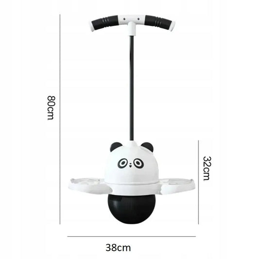 BestHurt Pogo Ball kamuolys šokinėjimui su rankena vaikams LED Panda + pompa