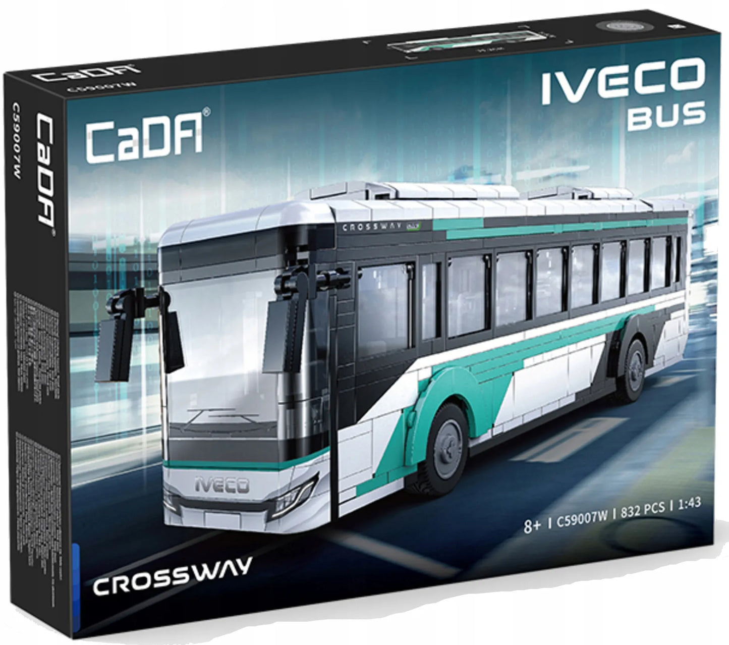 CaDA konstravimo kaladėlių rinkinys Miesto autobusas IVECO Transport Crossway