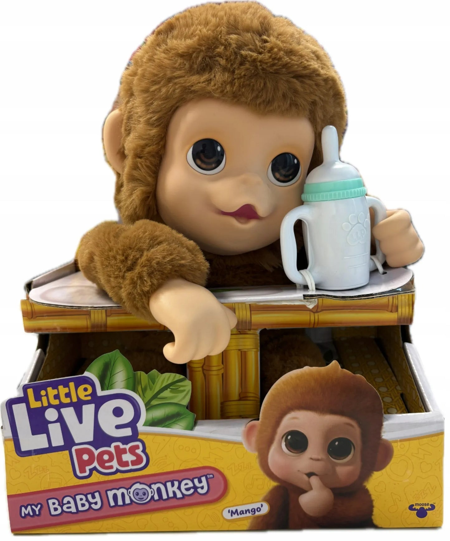 Interaktyvi beždžionėlė LITTLE LIVE PETS MANGO, čiulpianti nykštį