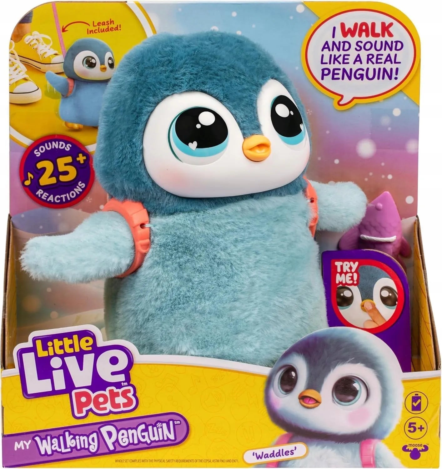 Interaktyvus vaikščiojantis pingvinas LITTLE LIVE PETS WADDLES