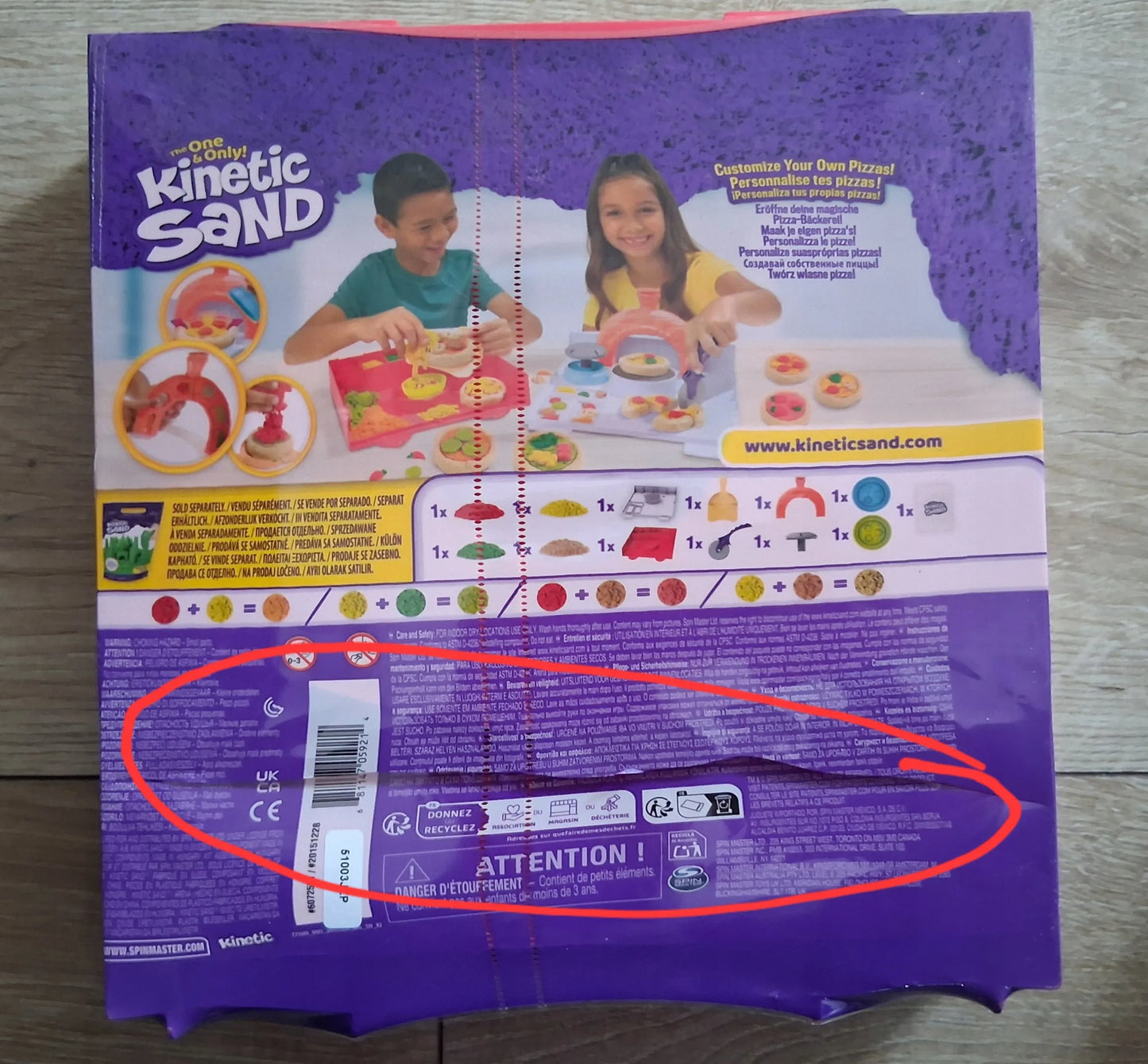Kinetinio smėlio rinkinys picai gaminti su priedais Making Pizza Kinetic Sand