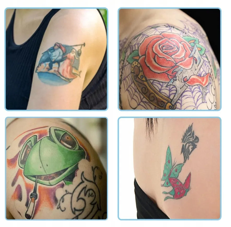 Laikinos tatuiruotės vaikams plaunamos tatuiruotės trafaretų rinkinys + 10x flomasteriai