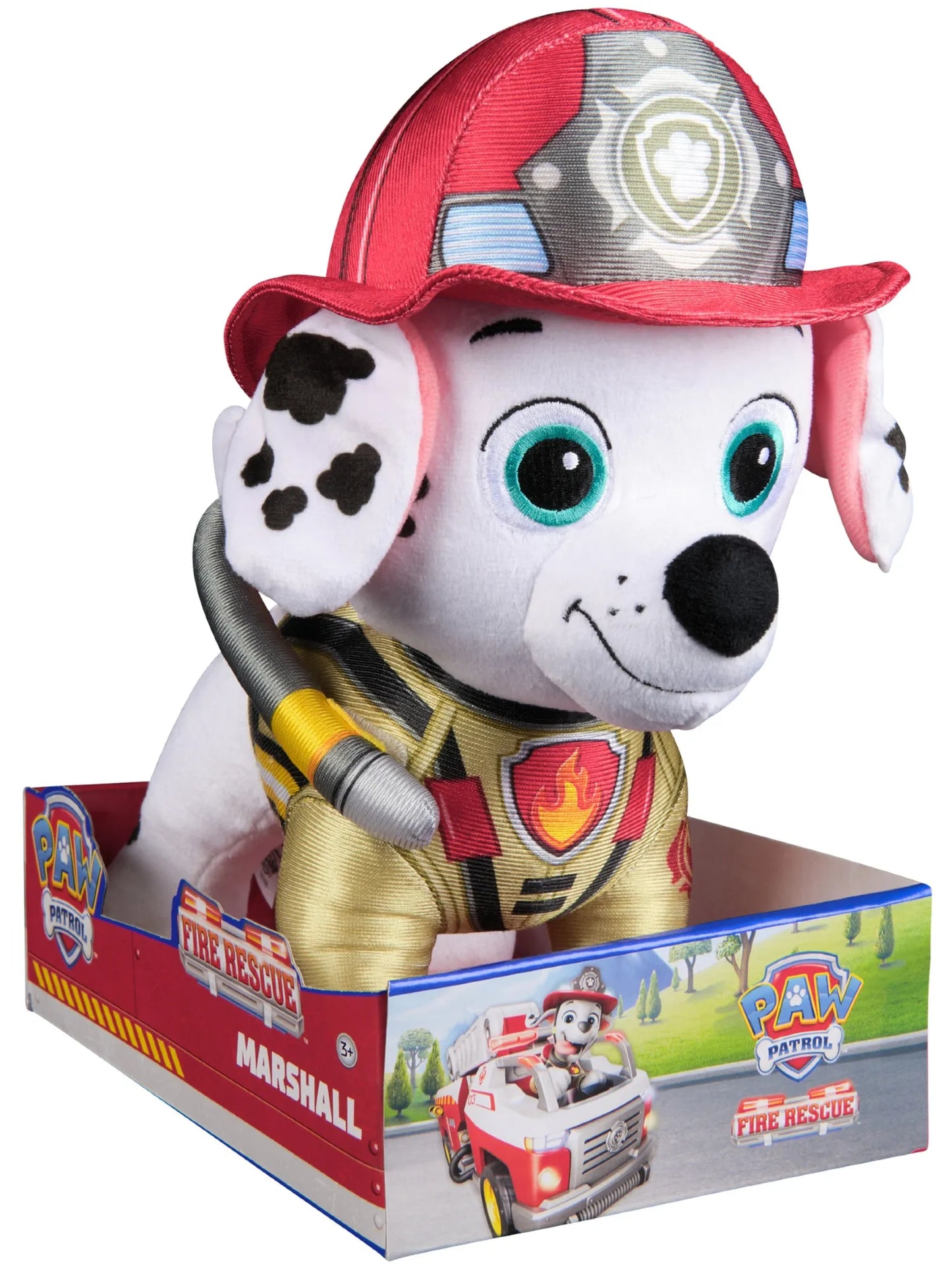 PAW PATROL MARSHALL PLIUŠINIS ŽAISLAS FIRE RESCUE DIDELIS 25 CM