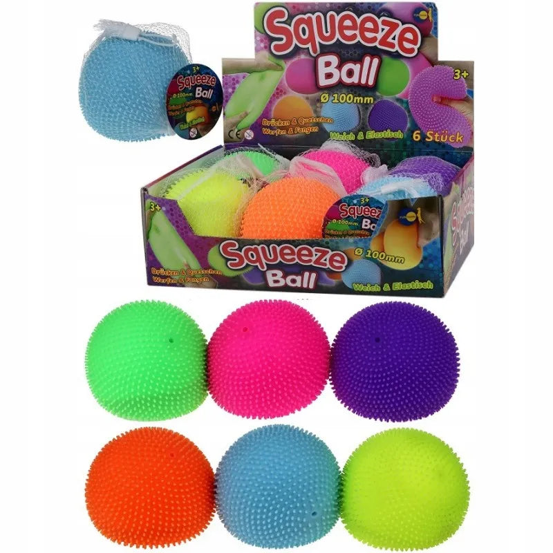Sensorinis mini kamuoliukas su šereliais Squeezy