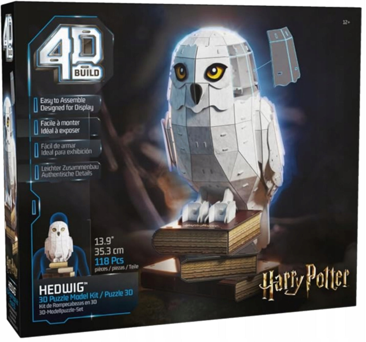 Puzzle 3D Harry Potter Hedviga Pelėda – Surenkamas 4D Modelis + Dovanų 8 Žaidimai