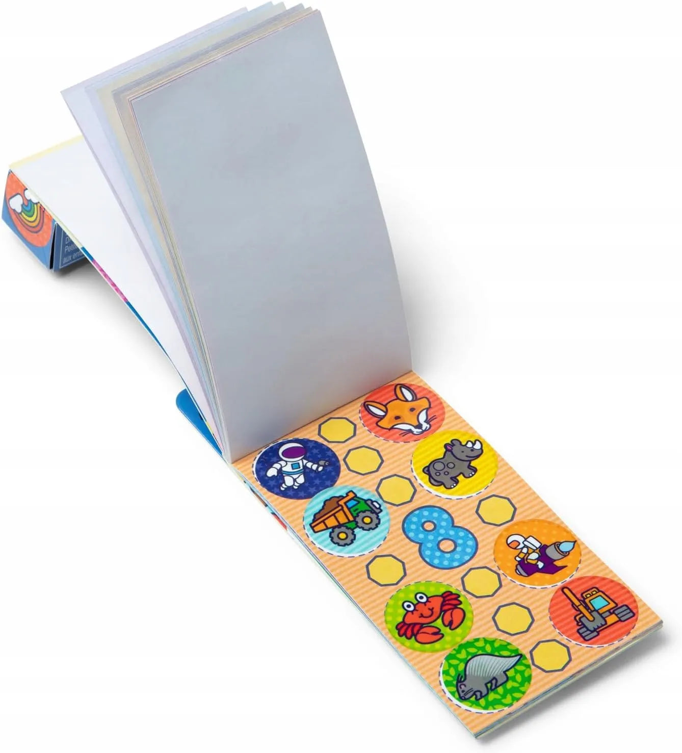 2 vnt. Melissa & Doug Sticker Wow! papildymo rinkinys: Siurprizas ir Gyvūnai, 400 lipdukų