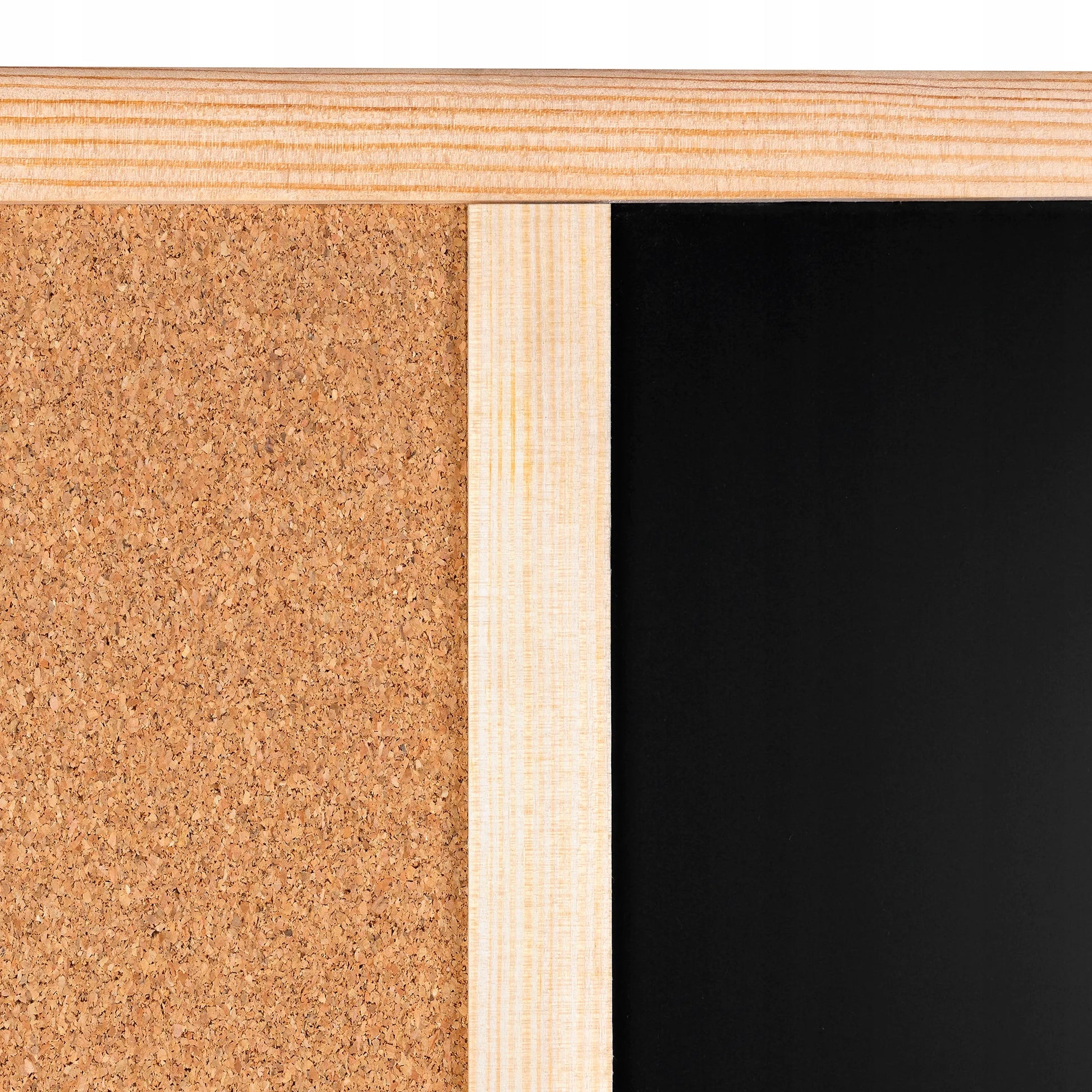 2in1 kamštinė kreidinė magnetinė lenta 60x40 ant sienos + smeigtukai magnetai
