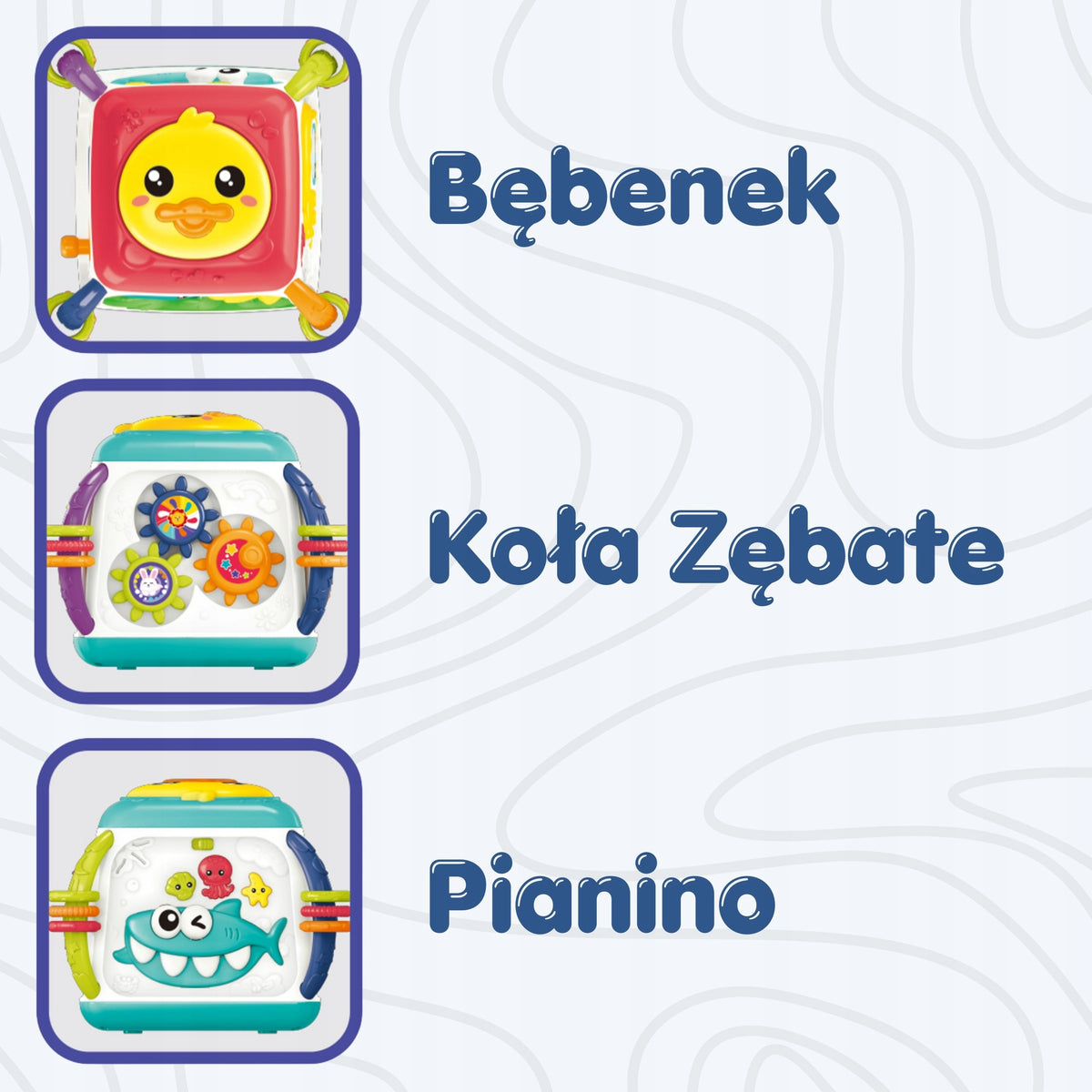 Interaktyvus Daugiafunkcis Edukacinis Kubas Vaikams 18+ Mėn.