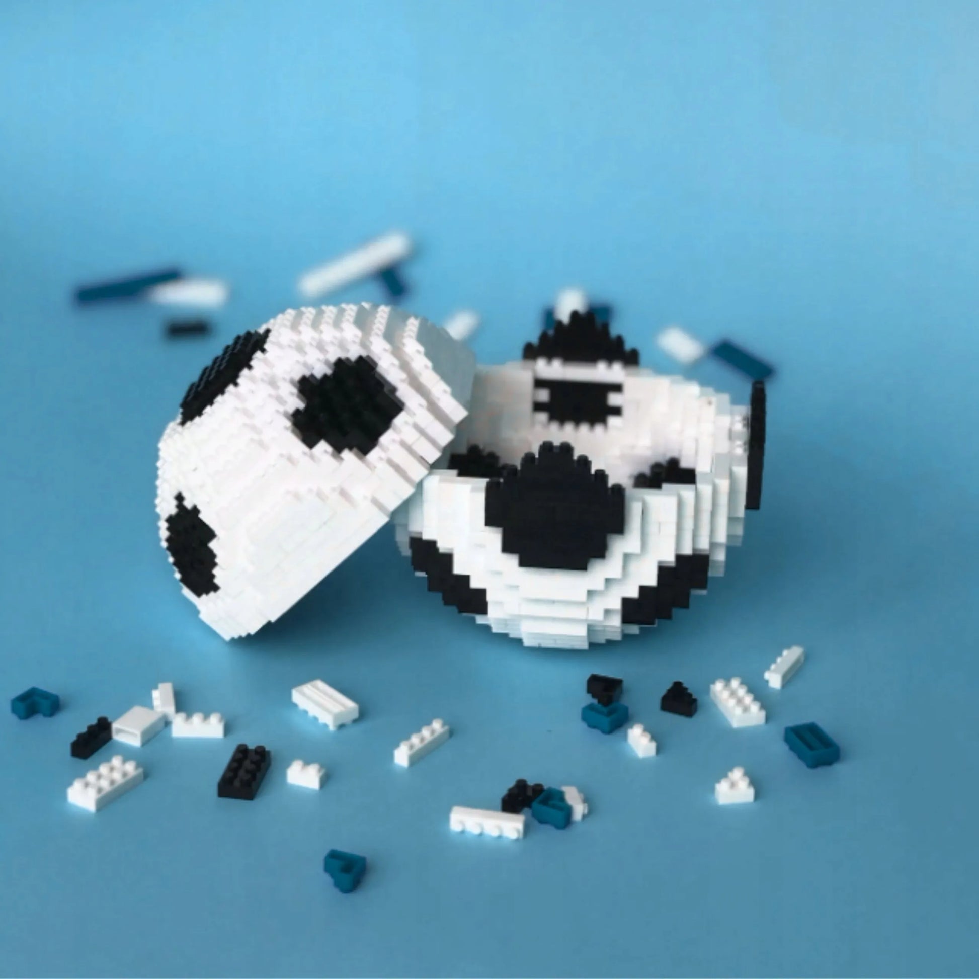 3D futbolo kamuolio formos konstravimo kaladėlės, 864 detalės, puiki dovana vaikinui