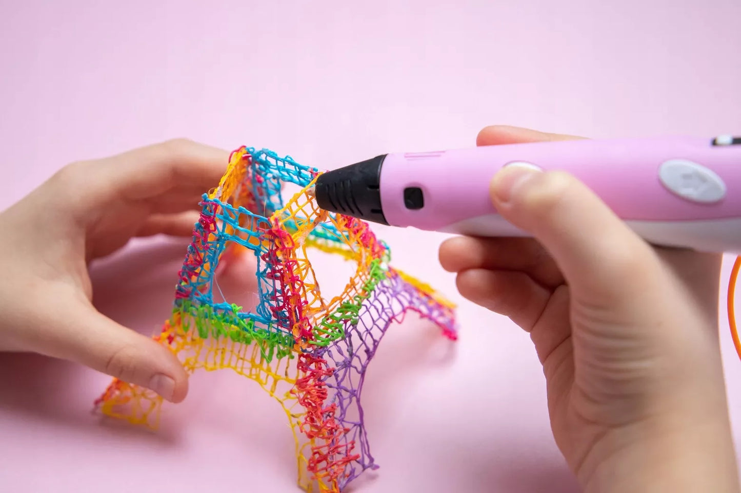 3D rašiklis vaikams su 110 metrų PLA gijomis