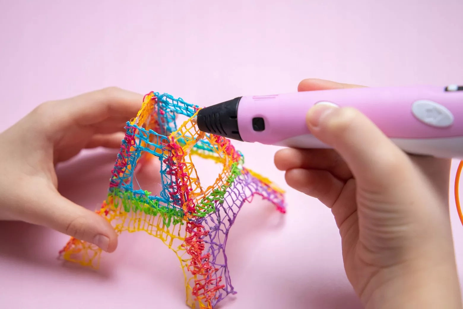 3D rašiklis vaikams su 110 metrų PLA gijomis
