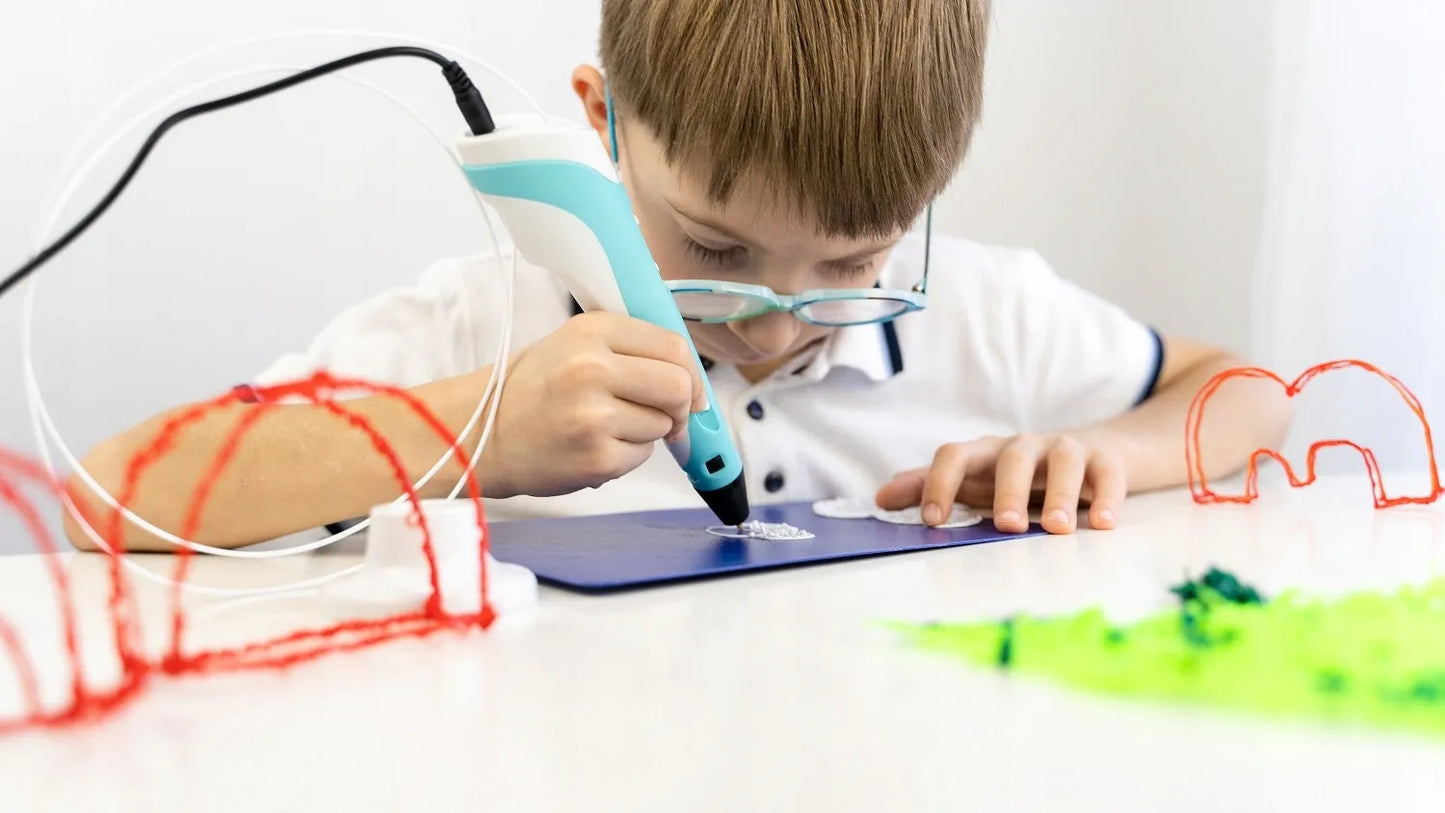 3D rašiklis vaikams su 110 metrų PLA gijomis