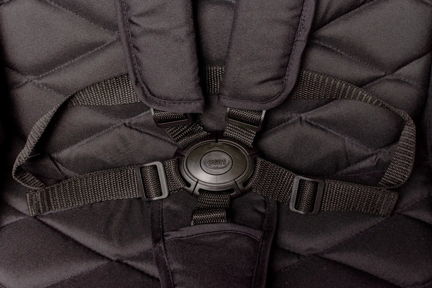 4Baby Stinger PRO sportinis vežimėlis su geliniais ratais, aliuminio rėmu iki 22kg, juodas