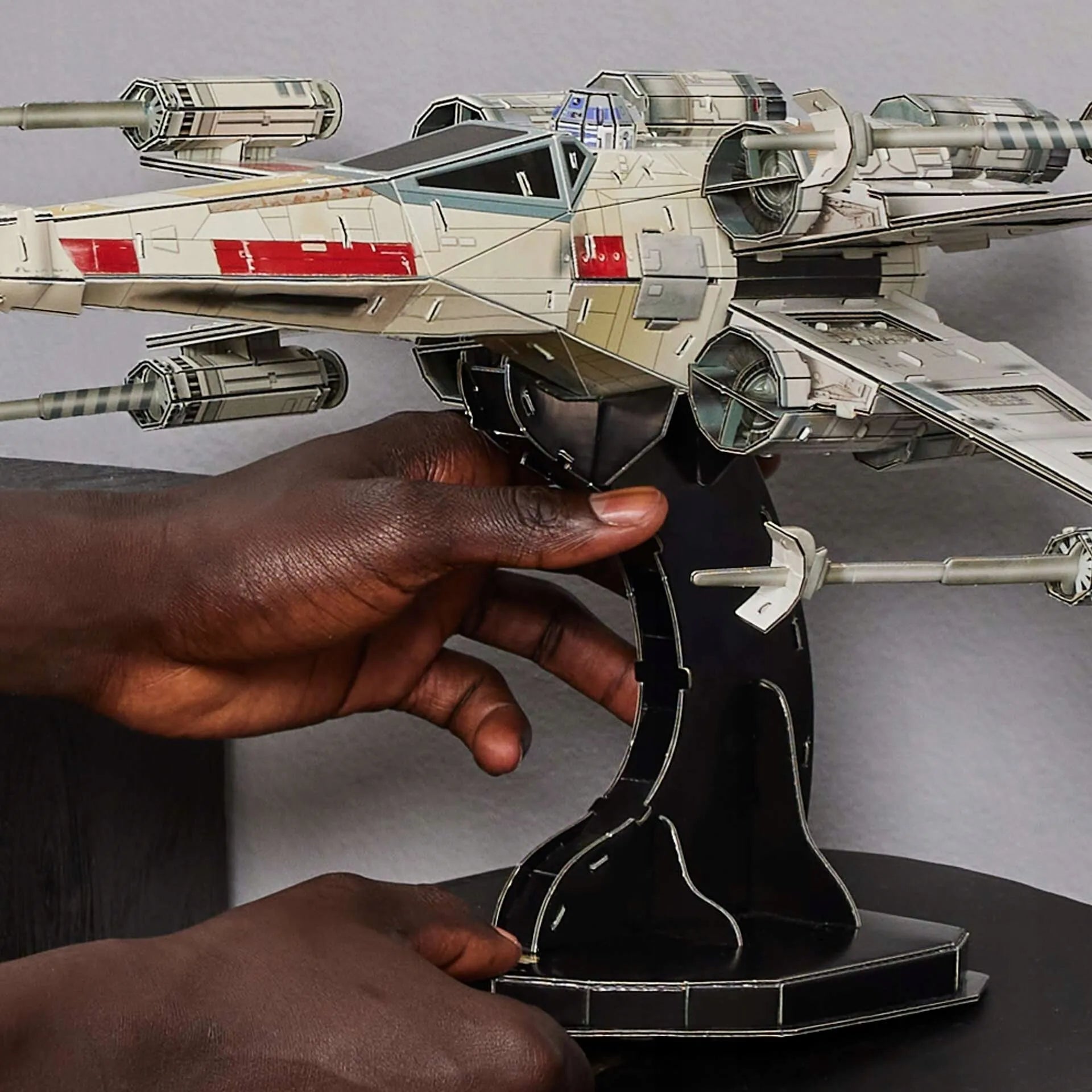 4D Build Star Wars X-Wing Starfighter T-65 3D dėlionės modelis 38 cm