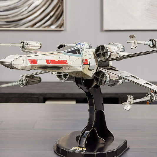 4D Build Star Wars X-Wing Starfighter T-65 3D dėlionės modelis 38 cm