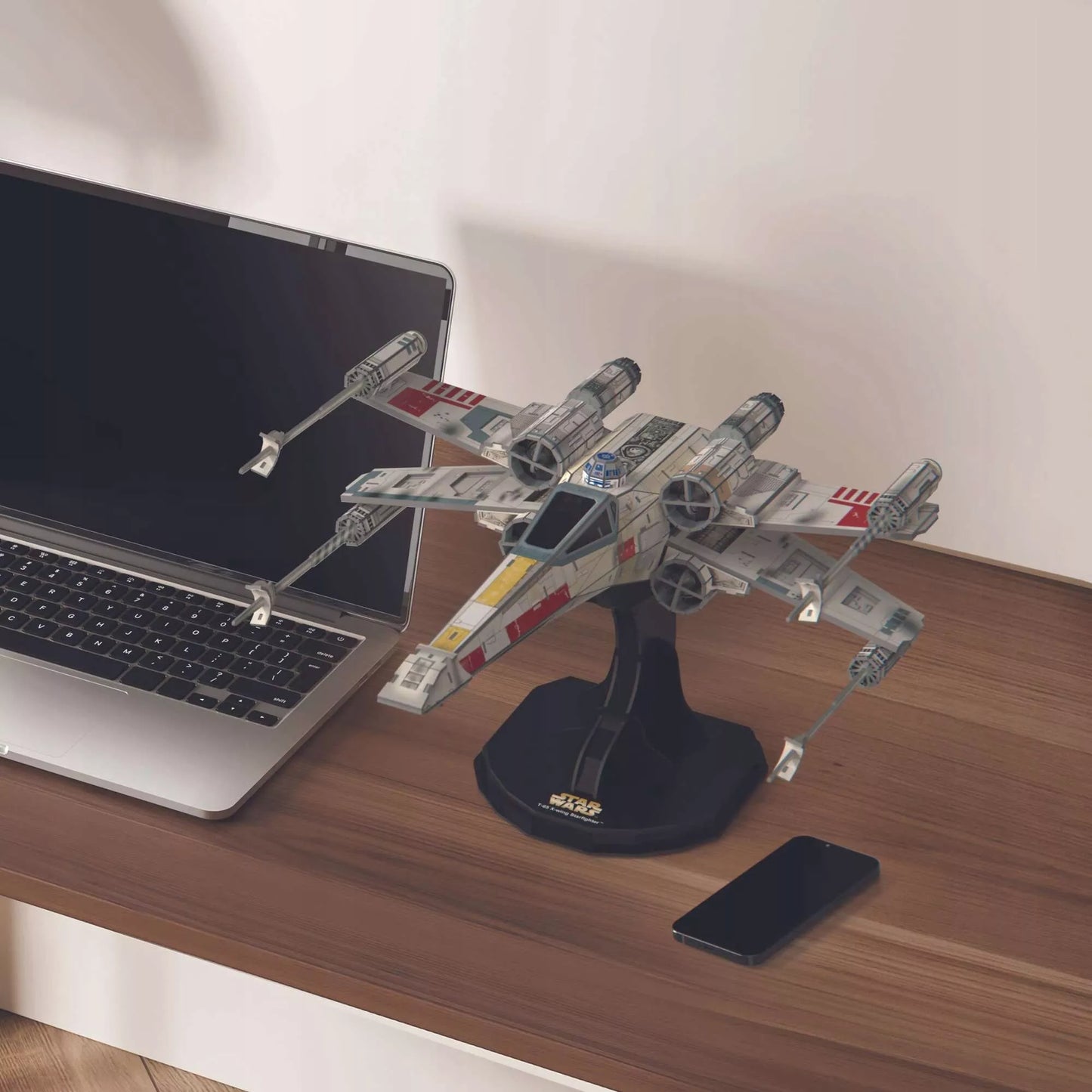 4D Build Star Wars X-Wing Starfighter T-65 3D dėlionės modelis 38 cm
