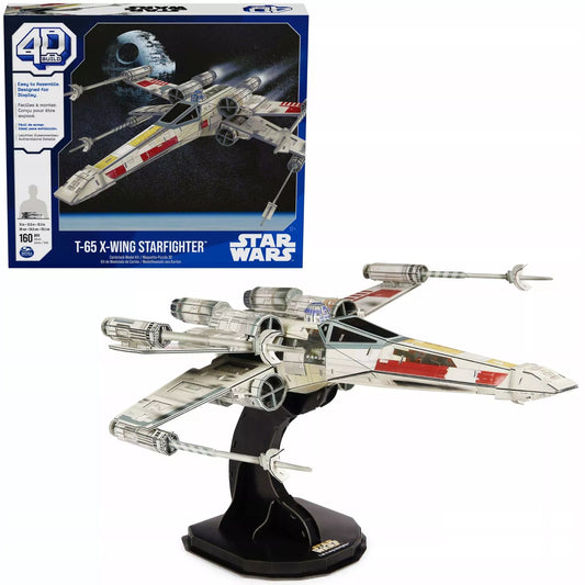 4D Build Star Wars X-Wing Starfighter T-65 3D dėlionės modelis 38 cm