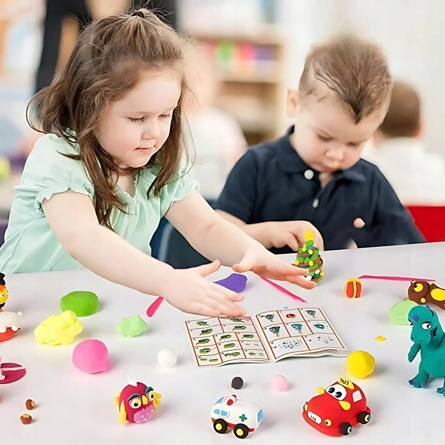 96 vnt. stebuklingas plastilinas Senso, polimerinis molis, putų masė vaikams