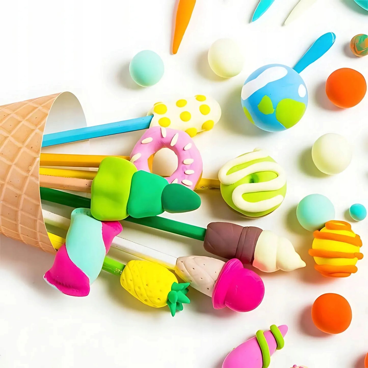 96 vnt. stebuklingas plastilinas Senso, polimerinis molis, putų masė vaikams