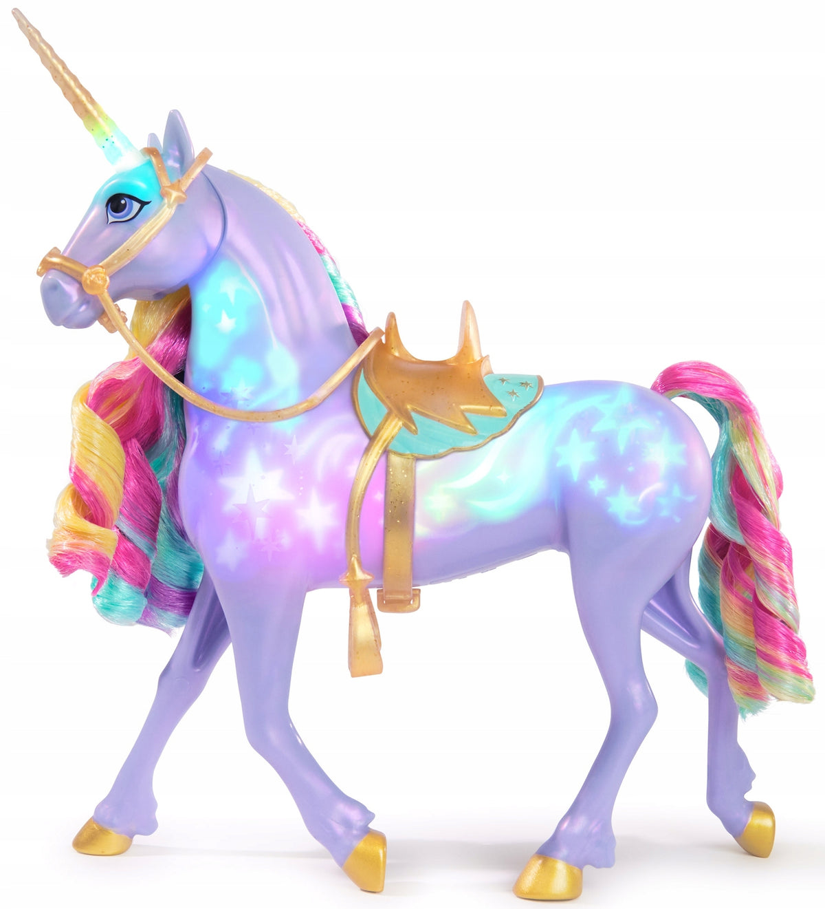 Unicorn Academy Figūrėlė – Vaivorykštinis, Šviečiantis Vienaragis „Wildstar“ su Garso Efektais, 29 cm