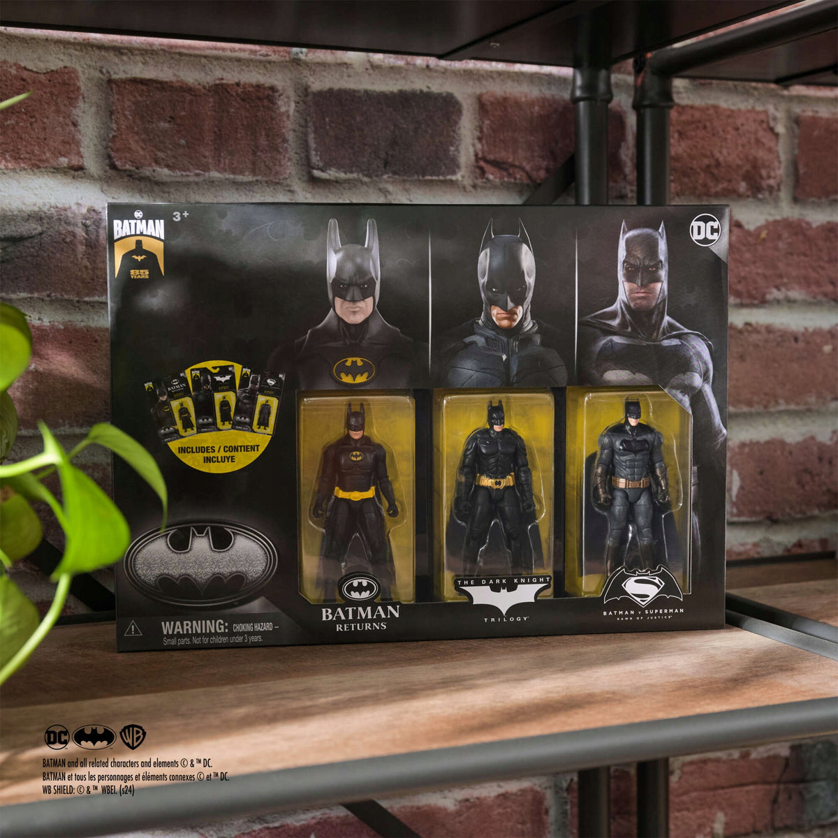 Betmenas DC Comics – Tamsos Riterio 3 Figūrėlių Rinkinys, Jubiliejinė Laida, 10 cm