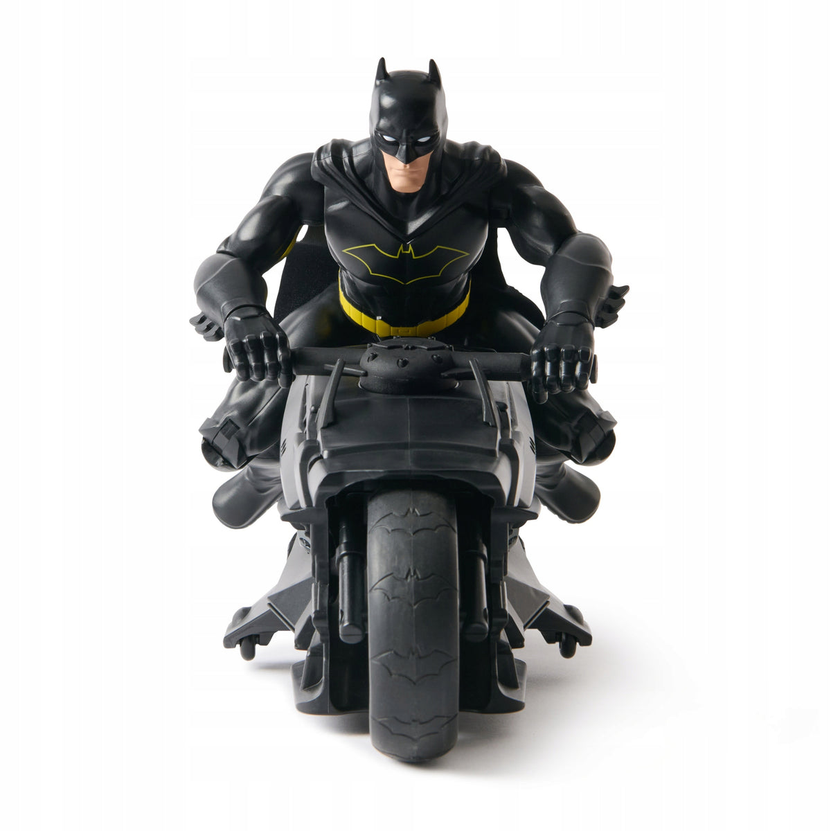 Betmeno Figūrėlė 30 cm + Nuotoliniu Būdu Valdomas Motociklas Batcycle RC – DC Studios