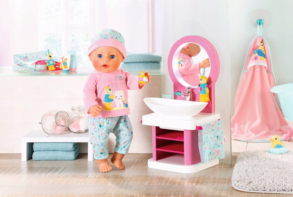 Baby Born Interaktyvi Prausykla – Dantų Valymo ir Praustuvo Rinkinys