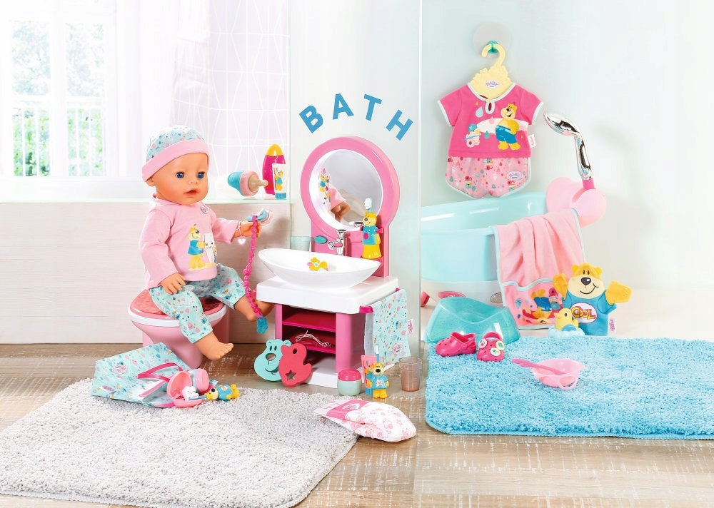 Baby Born Interaktyvi Prausykla – Dantų Valymo ir Praustuvo Rinkinys