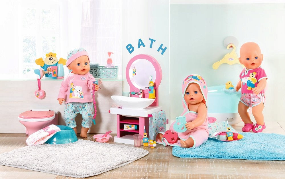 Baby Born Interaktyvi Prausykla – Dantų Valymo ir Praustuvo Rinkinys