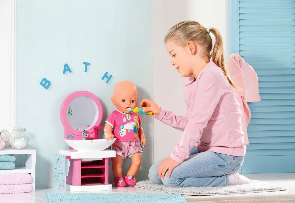 Baby Born Interaktyvi Prausykla – Dantų Valymo ir Praustuvo Rinkinys