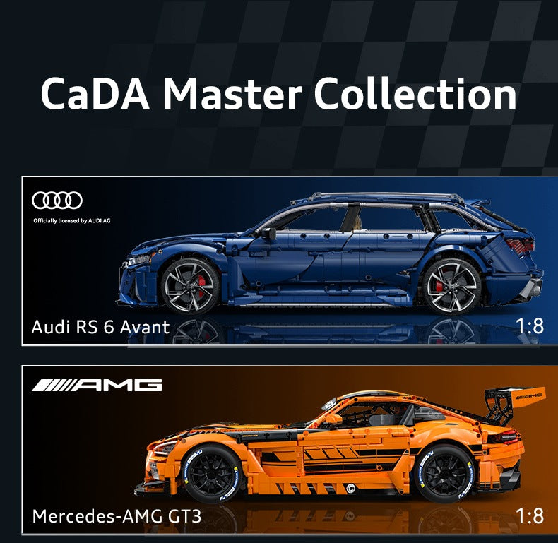 CaDA Konstruktorius Audi RS6 Avant 1:8 – Sportinis Automobilis, 4663 Detalės