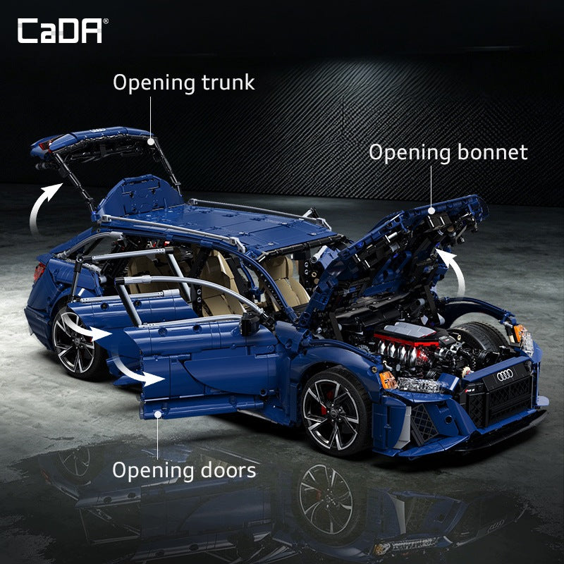 CaDA Konstruktorius Audi RS6 Avant 1:8 – Sportinis Automobilis, 4663 Detalės