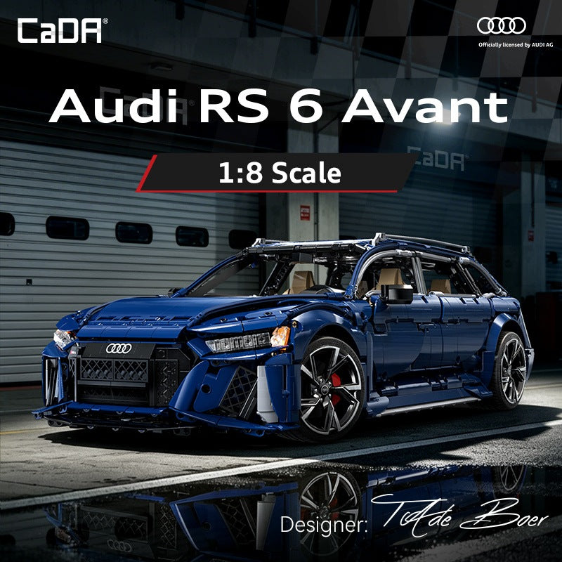 CaDA Konstruktorius Audi RS6 Avant 1:8 – Sportinis Automobilis, 4663 Detalės
