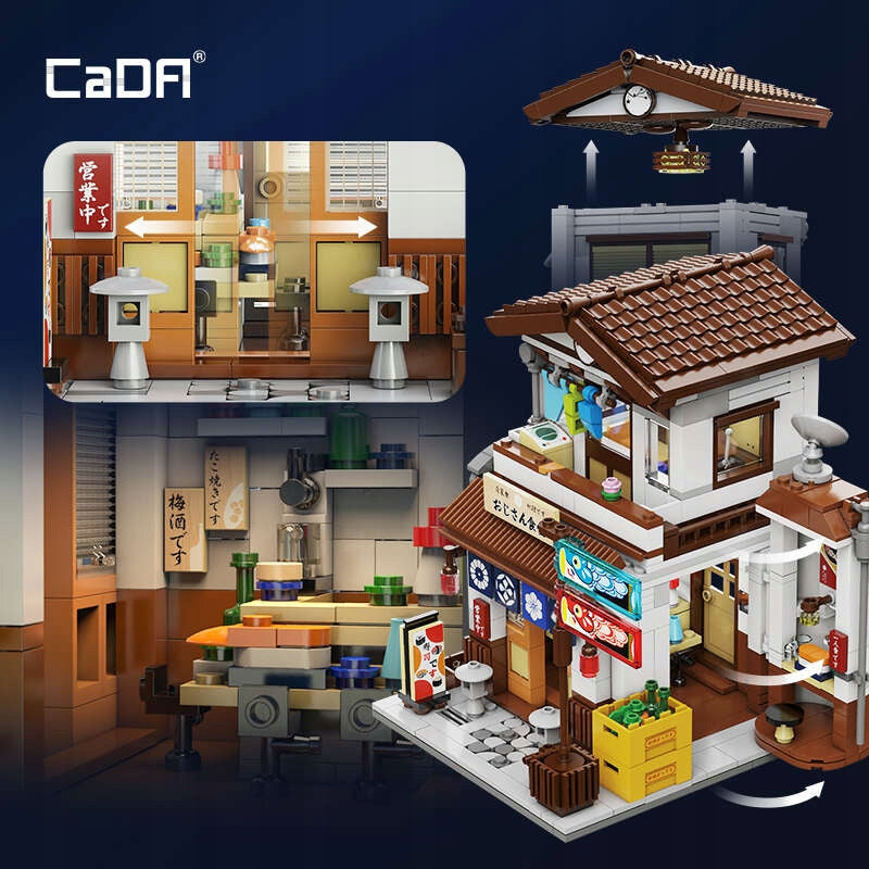 CaDA Konstruktorius – Japoniškas Restoranas, 861 Detalė, LED Apšvietimas