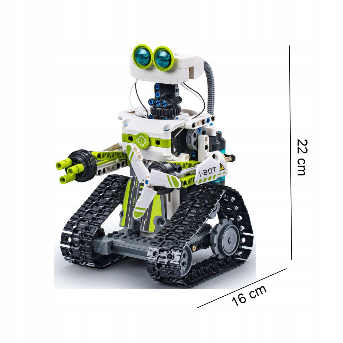 Cada Technic Robotas – Programuojamas, Nuotoliniu Būdu Valdomas Konstruktorius su LED Šviesomis, 434 Detalės