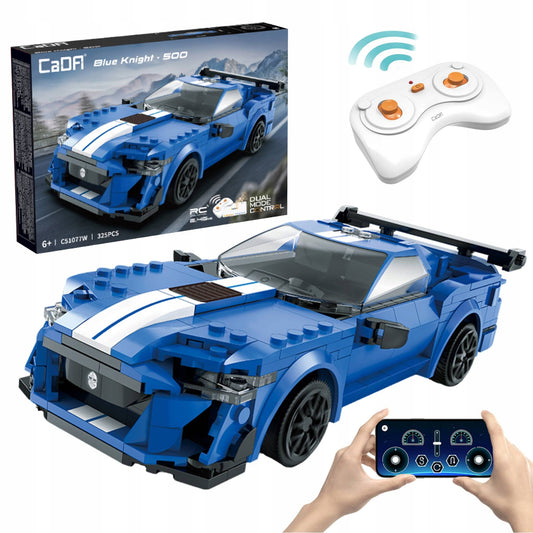 CaDA Konstruktorius – Nuotoliniu Būdu Valdomas Sportinis Automobilis Blue Knight 500, Dual Mode RC, 325 Detalės