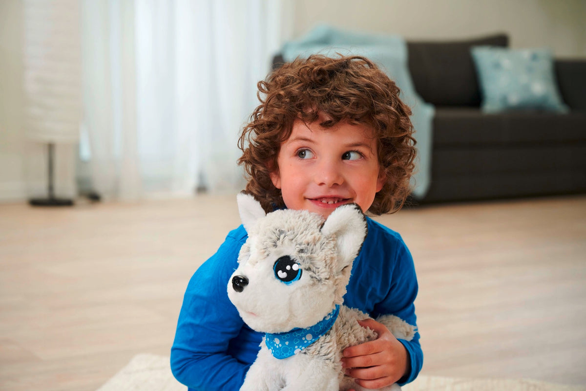 Chi Chi Love Interaktyvus Šuniukas Happy Husky – 12 Komandų, 30 Cm