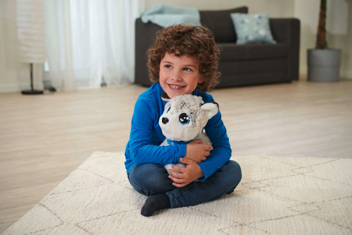 Chi Chi Love Interaktyvus Šuniukas Happy Husky – 12 Komandų, 30 Cm
