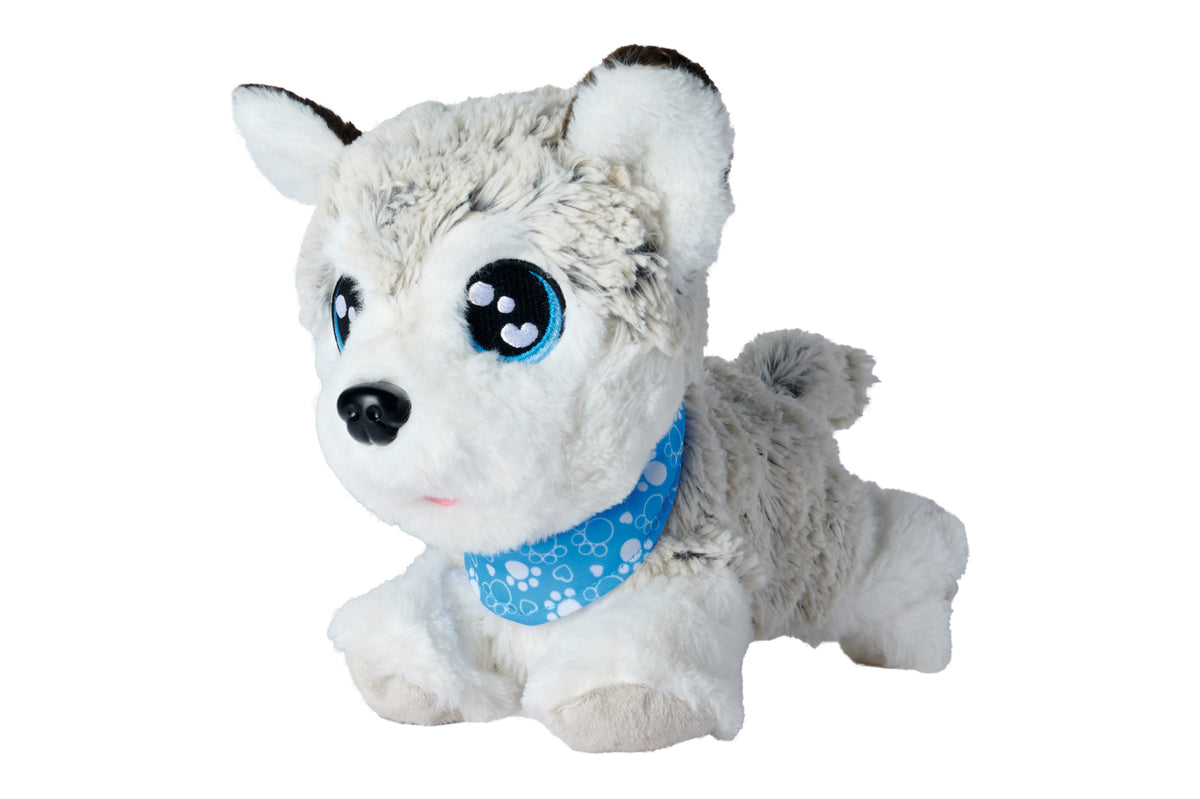 Chi Chi Love Interaktyvus Šuniukas Happy Husky – 12 Komandų, 30 Cm
