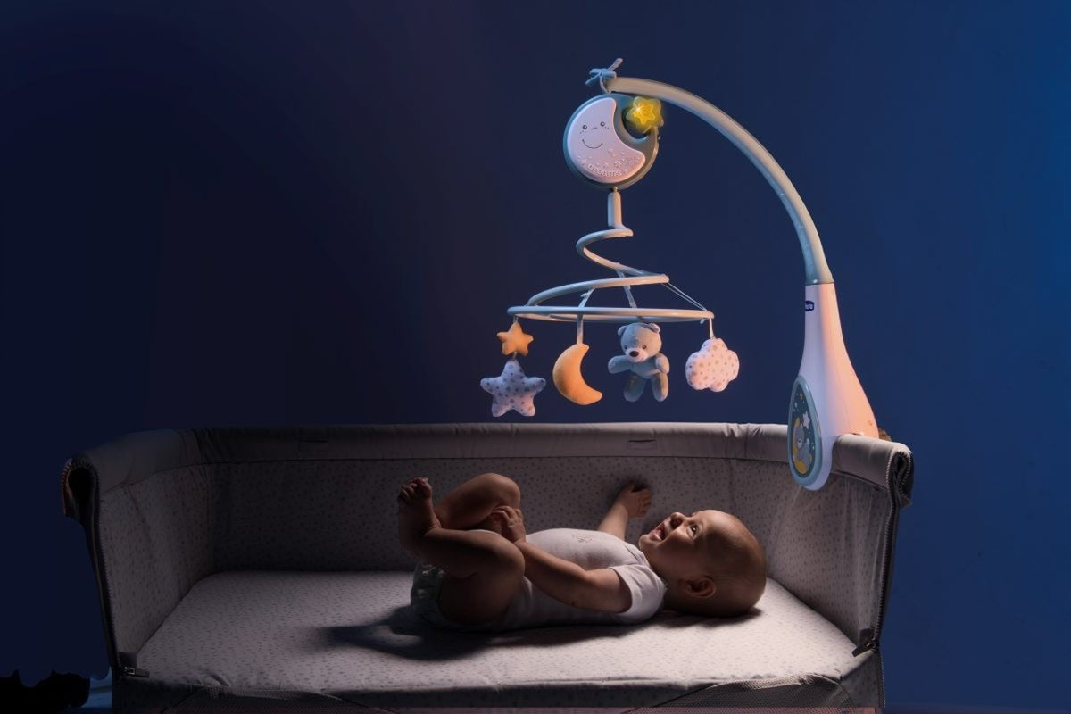 Chicco Next2Dreams Next2Me Karuzelė Lovytei – Šviesa, Muzika Ir Baltas Triukšmas, Smėlio Spalvos