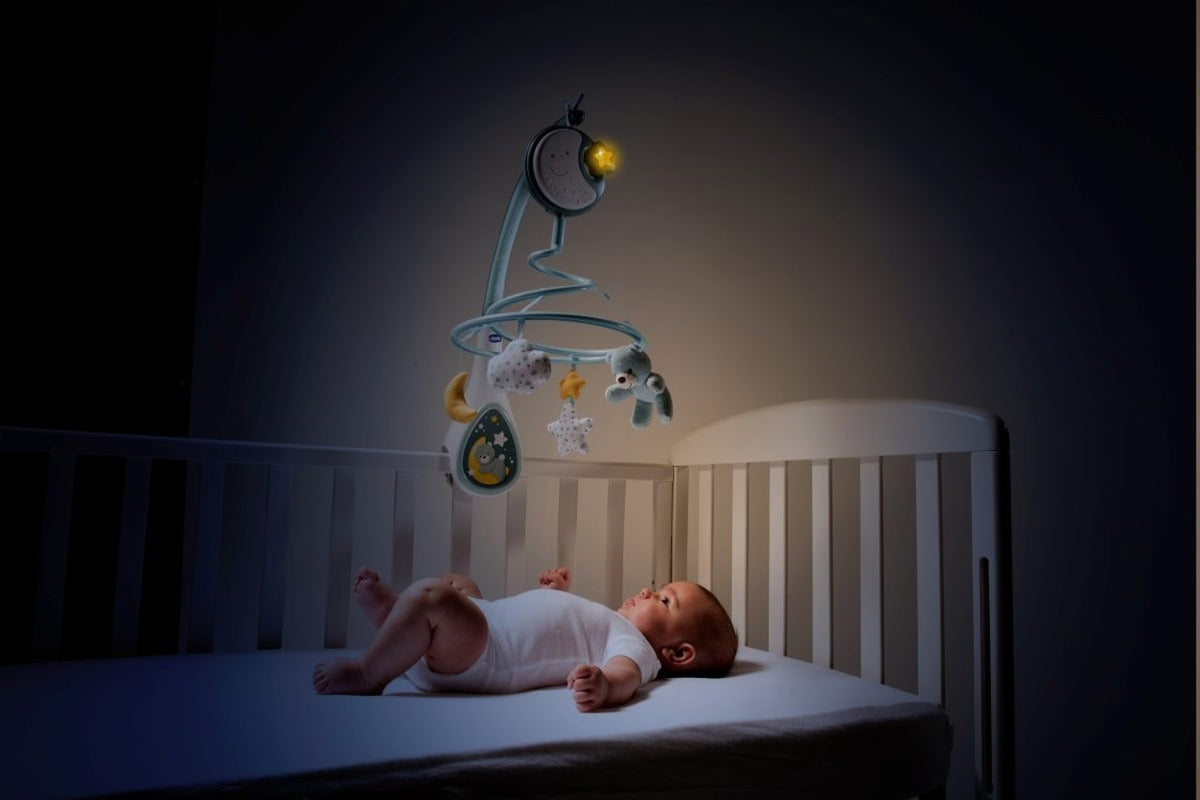 Chicco Next2Dreams Next2Me Karuzelė Lovytei – Šviesa, Muzika Ir Baltas Triukšmas, Smėlio Spalvos