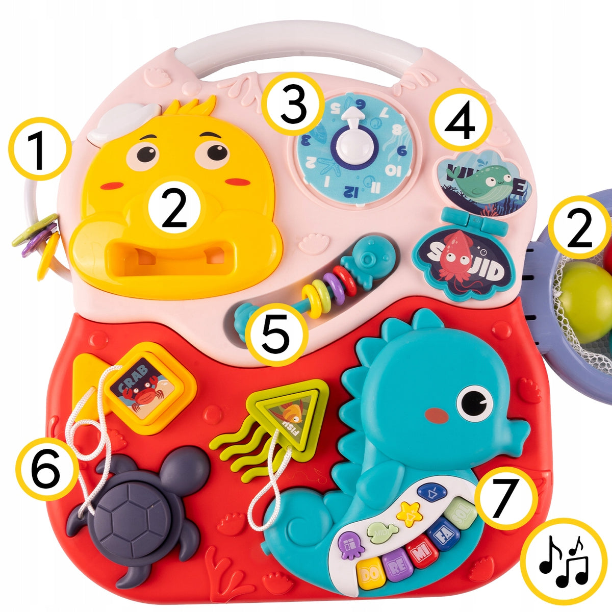Edukacinis Vaikštynas 2in1 – Interaktyvi Muzikinė Lentelė Vaikams